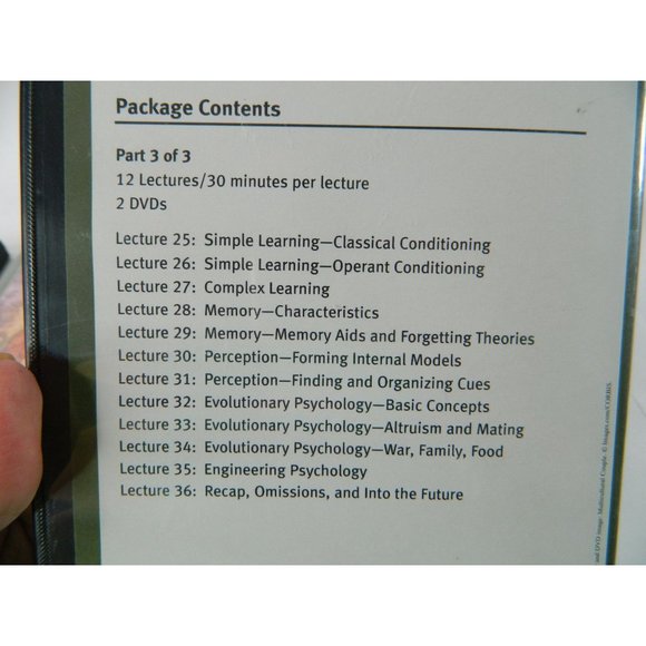 Psychology of Human Behavior Social Sciences The Great Courses 1-3 6 DVD 3 Books - Picture 13 of 16